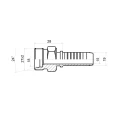 CEL Pressnippel gerade für Hydraulikschläuche DN19 (20) 1SN/2SN, M27x2