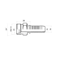 CEL Pressnippel gerade für Hydraulikschläuche DN19 (20) 1SN/2SN, M30x1,5