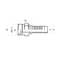 CEL Pressnippel gerade für Hydraulikschläuche DN12 (13) 1SN/2SN, M26x1,5