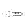 CEL Pressnippel gerade für Hydraulikschläuche DN16 1SN/2SN, M30x2