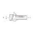 CEL Pressnippel gerade für Hydraulikschläuche DN6 1SN/2SN, M12x1,5