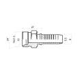 CEL Pressnippel gerade für Hydraulikschläuche DN8 1SN/2SN, M16x1,5