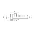 CEL Pressnippel gerade für Hydraulikschläuche DN8 1SN/2SN, M18x1,5