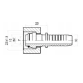DKOL Pressnippel gerade für Hydraulikschläuche DN10 1SN/2SN, M22x1,5