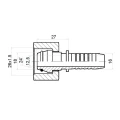 DKOL Pressnippel gerade für Hydraulikschläuche DN16 1SN/2SN, M26x1,5