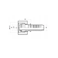 DKOL Pressnippel gerade für Hydraulikschläuche DN19 (20) 1SN/2SN, M26x1,5
