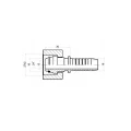 DKOL Pressnippel gerade für Hydraulikschläuche DN19 (20) 1SN/2SN, M27x2