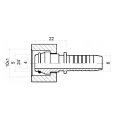 DKOL Pressnippel gerade für Hydraulikschläuche DN6 1SN/2SN, M10x1