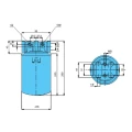 Hydrauliköltank 10 Liter mit Rücklauffilter AMF 151 und Spannbändern 206 mm