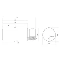 Hydrauliköltank 10 Liter mit Rücklauffilter AMF 151 und Spannbändern 206 mm
