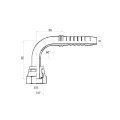 DKR 90° Pressnippel DN8 1SN/2SN 1/4" BSP