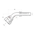 DKR 45° Pressnippel DN6 1SN/2SN 3/8" BSP