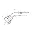 DKR 45° Pressnippel DN8 1SN/2SN 1/4" BSP