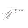 DKR 45° Pressnippel DN8 1SN/2SN 3/8" BSP