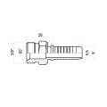 AGR Pressnippel gerade DN8 1SN/2SN 3/8" BSP
