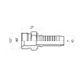 AGR Pressnippel gerade DN10 1SN/2SN 1/2" BSP