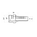 AGR Pressnippel gerade DN12 (13) 1SN/2SN 3/4" BSP