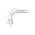 DKR 90° Pressnippel DN10 1SN/2SN 1/2" BSP