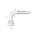 DKR 90° Pressnippel DN10 1SN/2SN 3/8" BSP