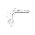 DKR 90° Pressnippel DN19 (20) 1SN/2SN 3/4" BSP