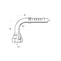 DKR 90° Pressnippel DN6 1SN/2SN 1/4" BSP