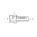 AGR Pressnippel gerade DN25 1SN/2SN 1" BSP