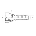 DKR Pressnippel gerade DN10 1SN/2SN 3/8" BSP