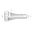 DKR Pressnippel gerade DN16 1SN/2SN 3/4" BSP