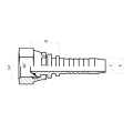 DKR Pressnippel gerade DN6 1SN/2SN 1/4" BSP