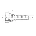 DKR Pressnippel gerade DN6 1SN/2SN 3/8" BSP