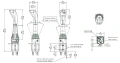Mechanischer Joystick mit 1 Knopf für 2 Bowdenzüge mit Kugelkopf 13–14 mm – Indemar 6019