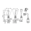 Mechanischer Joystick für 2 Bowdenzüge mit Kugelkopf 13–14 mm – Indemar 6020