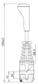 Mechanischer Heavy-Duty-Joystick für 2 Bowdenzüge mit Gabelanschluss – Indemar 3336