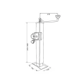 Stützfuß für Anhänger und Auflieger mit horizontaler Kurbel – 2000 kg, 500–880 mm