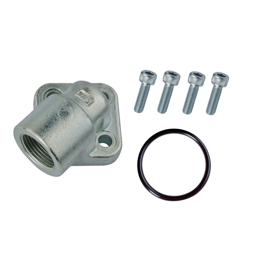 Winkel-Flanschverschraubung mit Innengewinde 3/4"-40mm