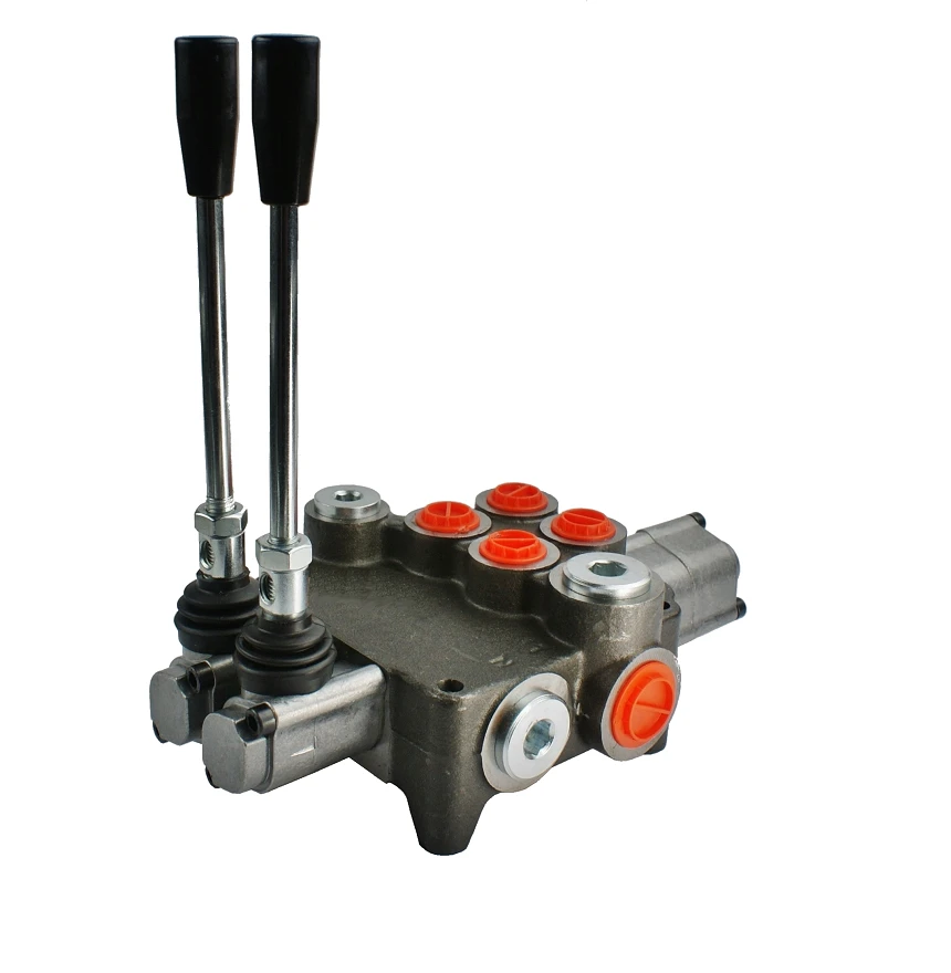 Handsteuerventil 80L 2-fach 1xdoppeltwirkend 1x doppeltwirkend mit Schwimmstellung