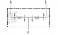 Mengenteiler - Stromregelventil Teilung 50/50 V-EQ50 Innengewinde: 1/2" Durchfluß: 60-80L/min Max. Betriebsdruck: 250bar