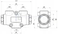 Mengenteiler - Stromregelventil Teilung 50/50 V-EQ50 Innengewinde: 1/2" Durchfluß: 60-80L/min Max. Betriebsdruck: 250bar