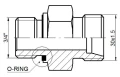 Gerade Einschraubverschraubung ED PBB 3/4" - M30x1.5